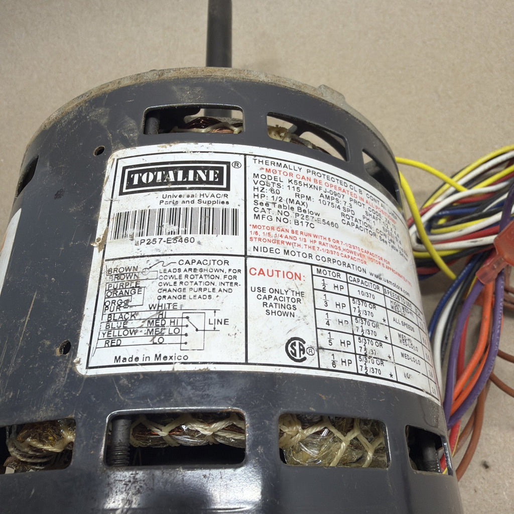 NEW✅ Totaline Multi-HP Direct Drive Blower Motor P257-E5460