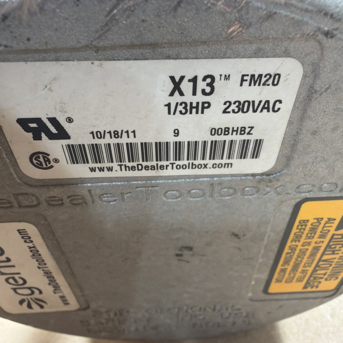 TESTED🔥 GENTEQ X13 ECM BLOWER MOTOR 5SME39DXL162 1/3HP 430482 FM20 X13