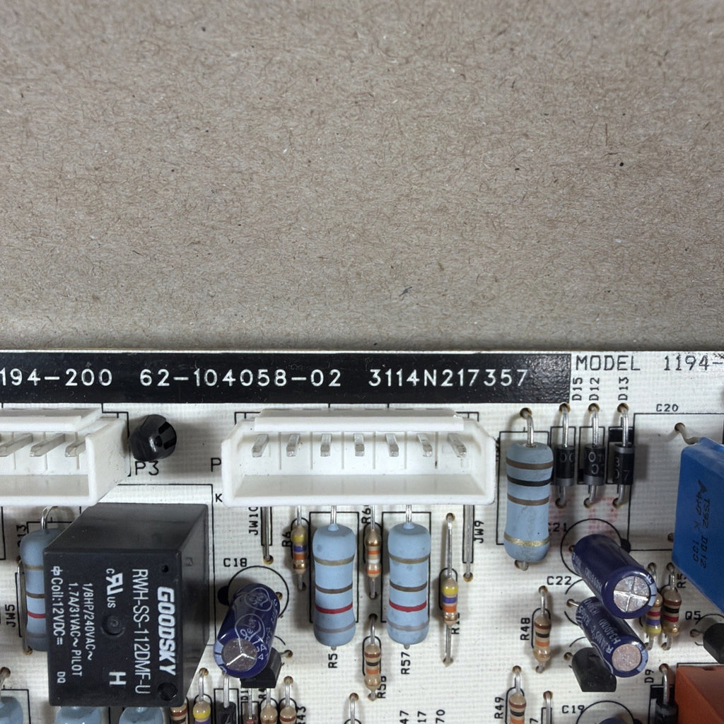 🔥🔥 Furnace Control Circuit Board 62-104058-02   1194-83-2001A  RHEEM (G23)
