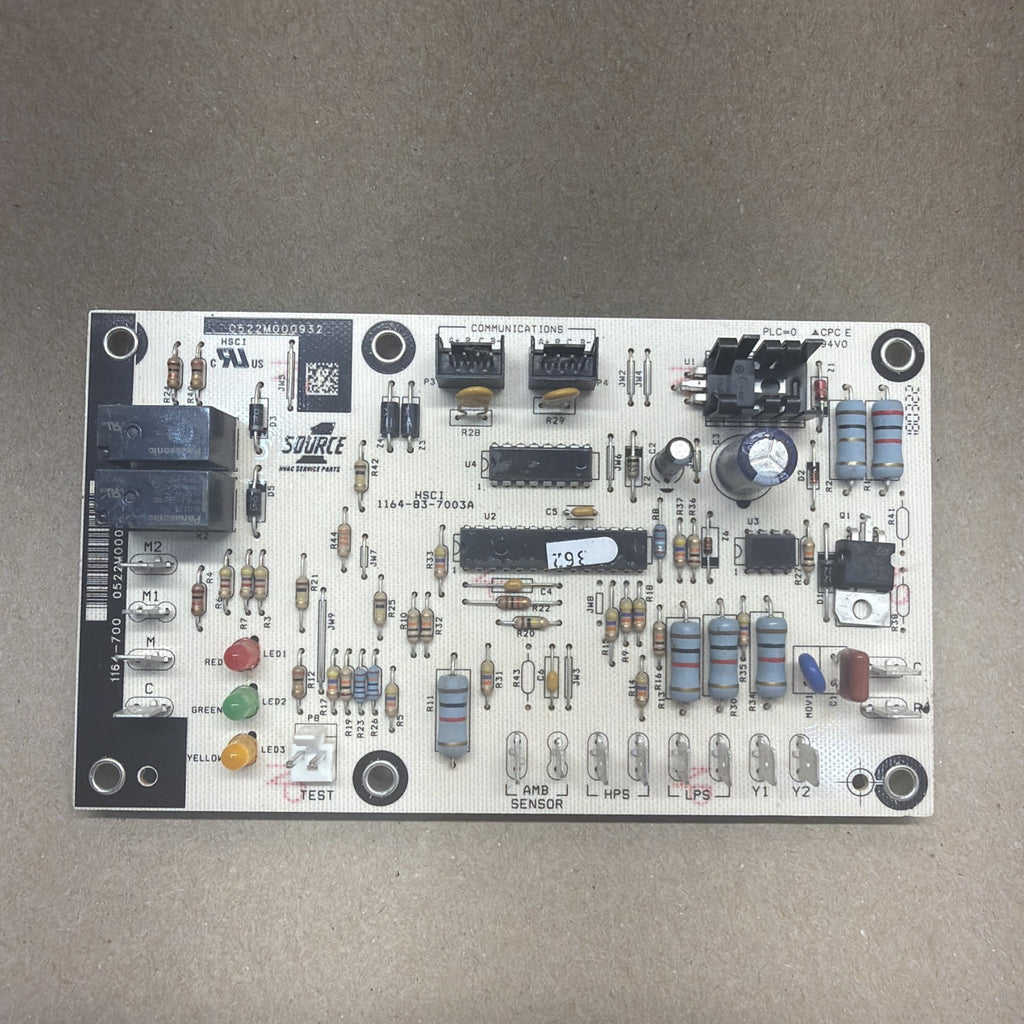 ✅✅. York Coleman 1164-700 Control Circuit Board Source 1 501264   1164-83-7003A