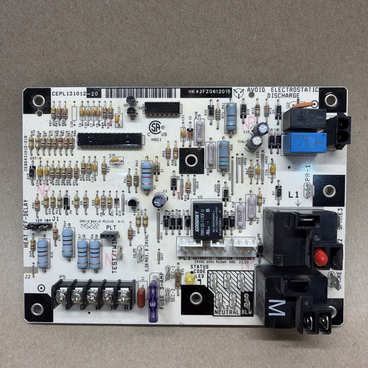 ✅ Furnace Control Circuit Board CEBD431012-21B CEPL131012-20 Carrier HK42FZ061