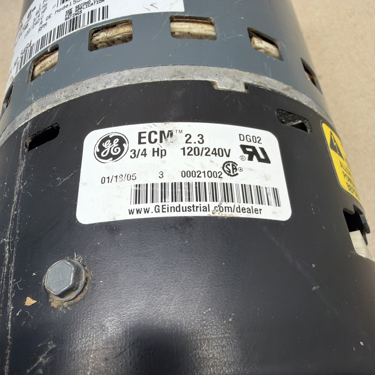 TESTED✅ Trane 5SME39SL0674 3/4HP ECM 2.3 DG02 Genteq Furnace Blower Motor CCW