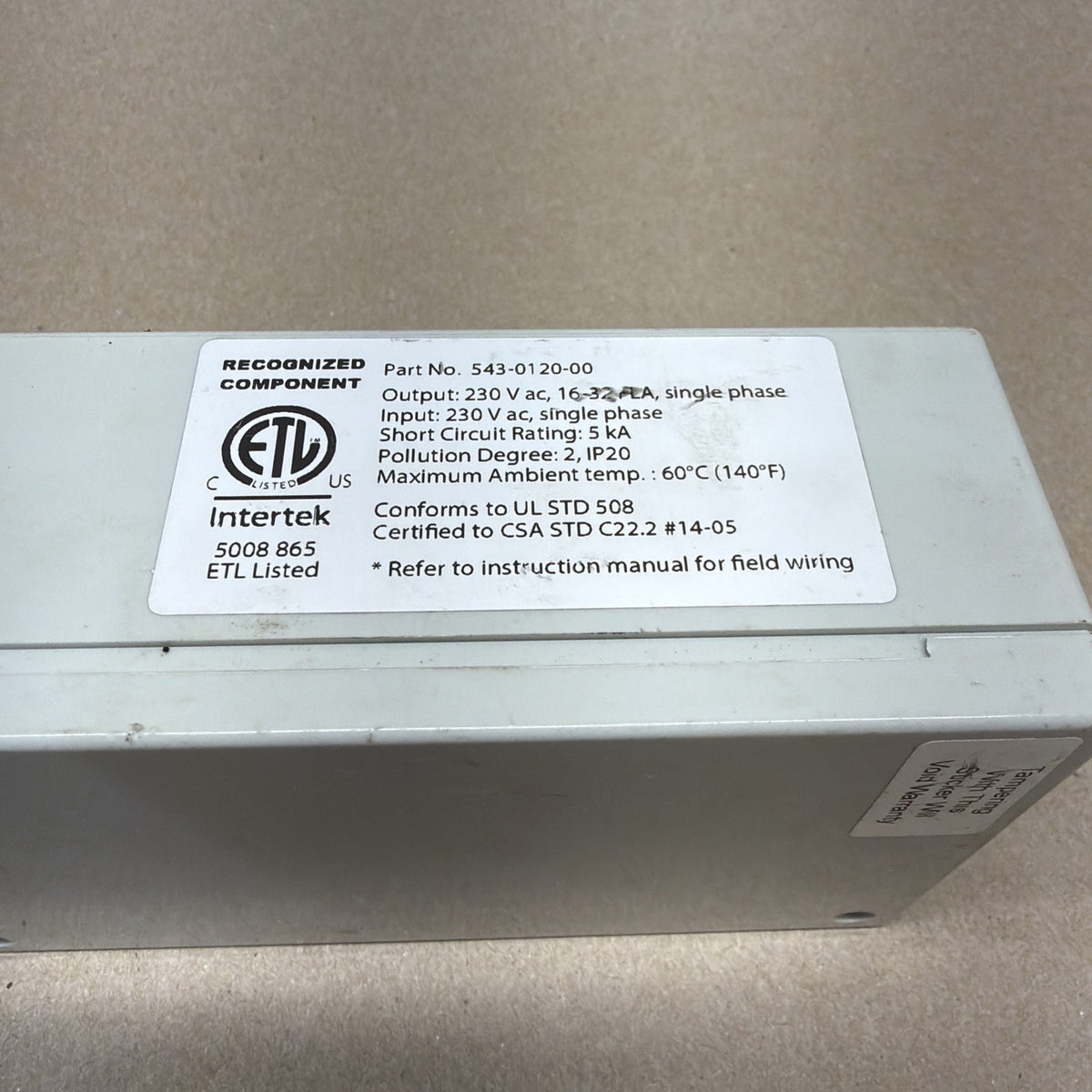 TESTED✅ Emerson Secure Start For Copeland Compressors P:N 543-0120-00