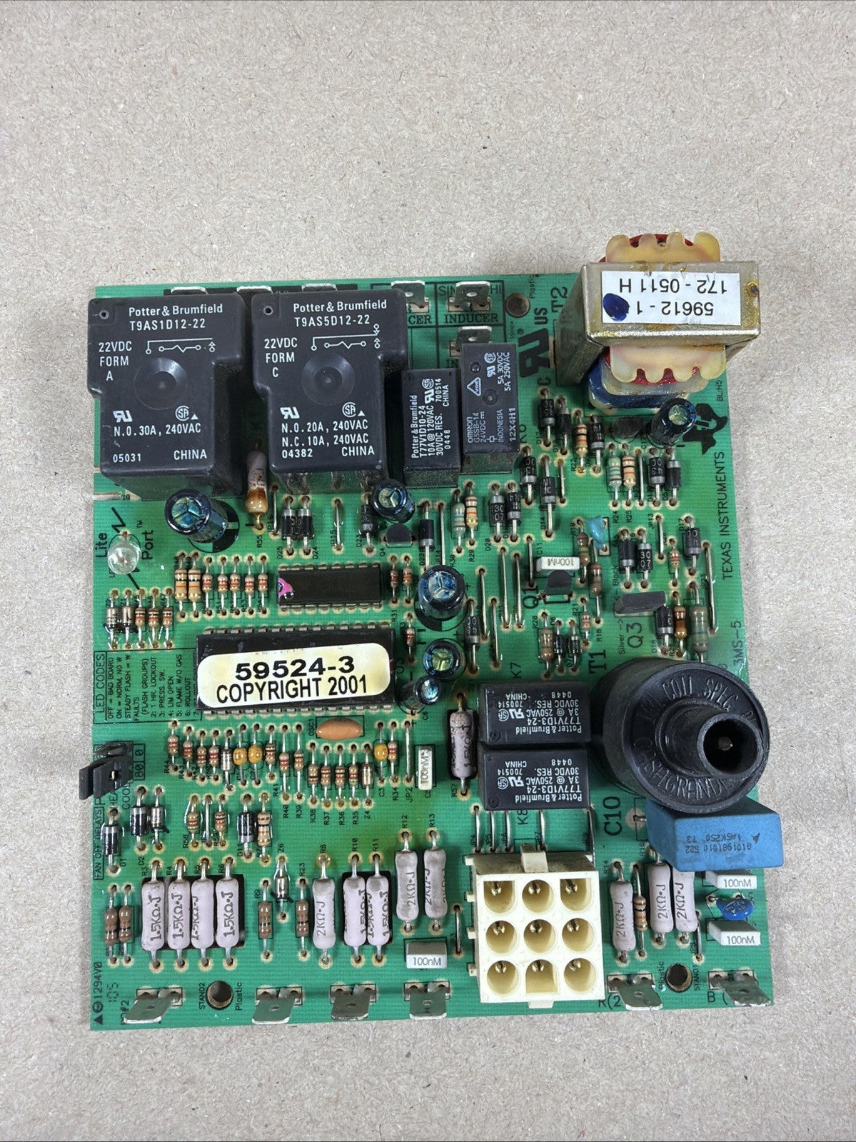 CNT03458 / 59612-1  / X13650875010   Control Circuit Board HVAC.  59524-3 (N22)