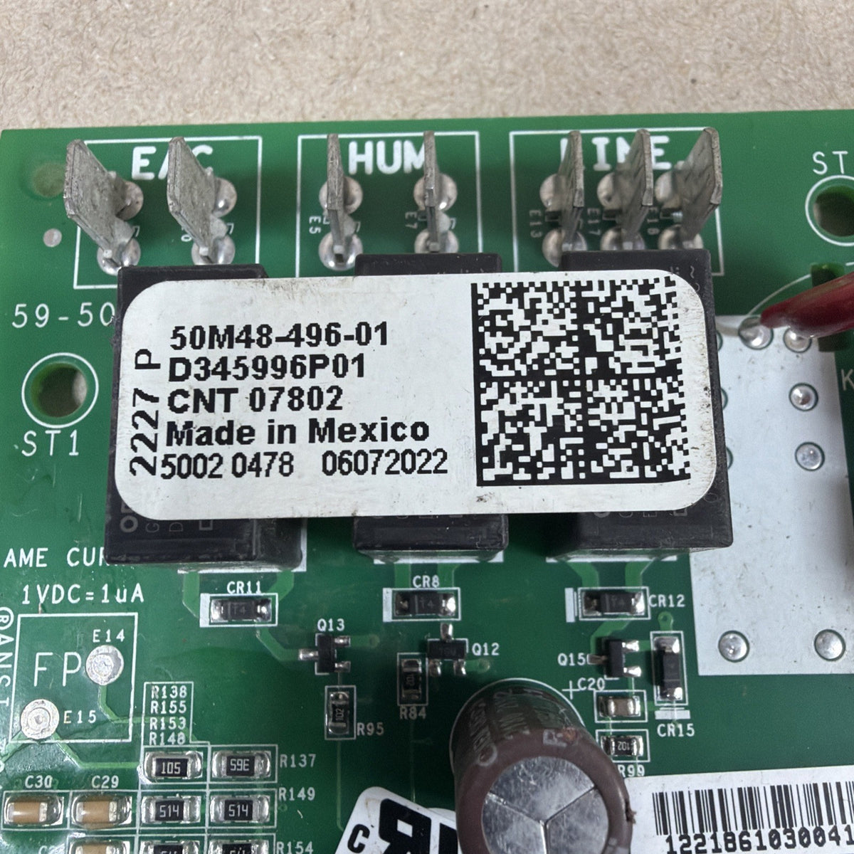 🔥🔥 Trane 50M48-496-01 D345996P01 CNT07802 Furnace Control Circuit Board (C67)