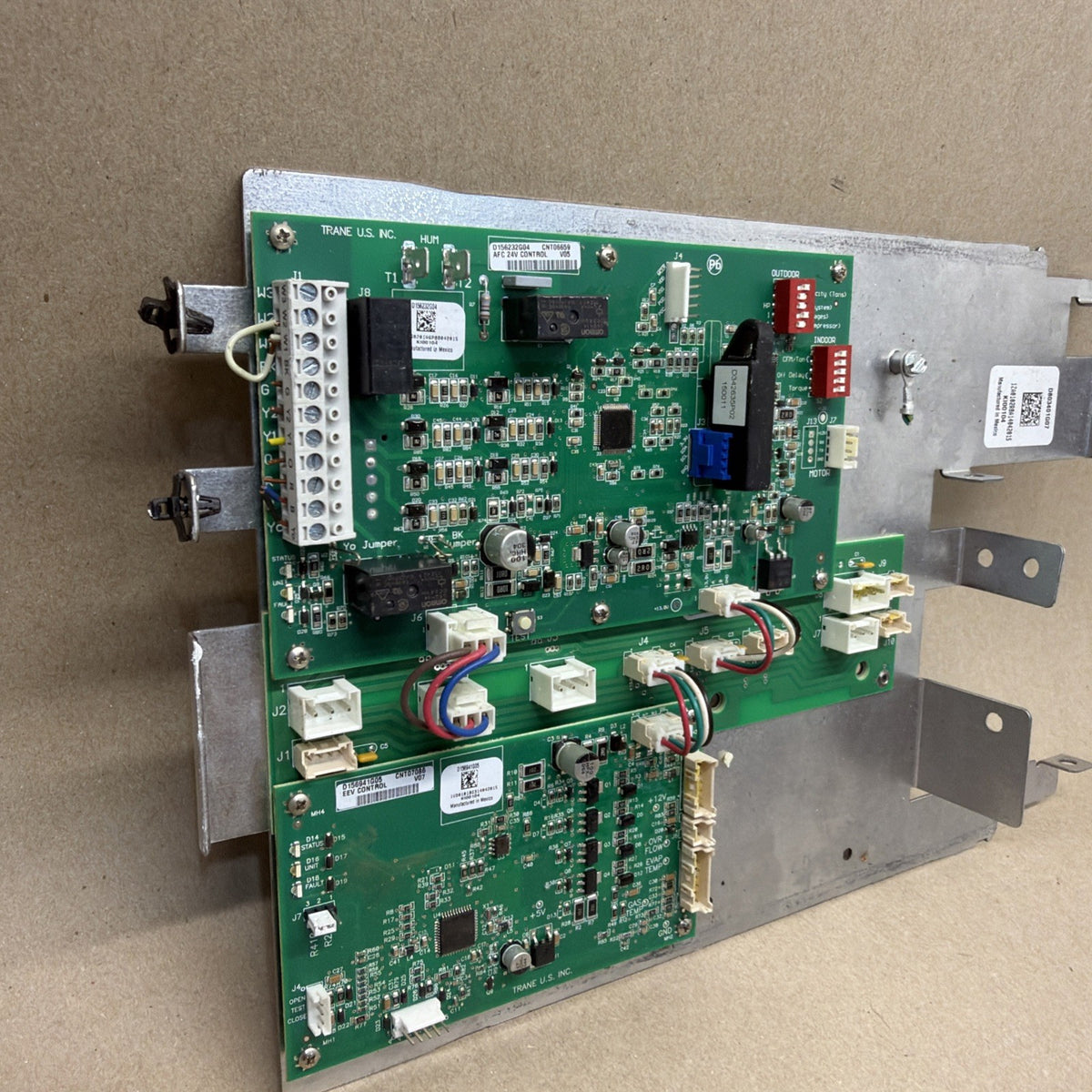 Trane D803401G07 Complete Control Board w/ Back Panel K100104 CNT07086