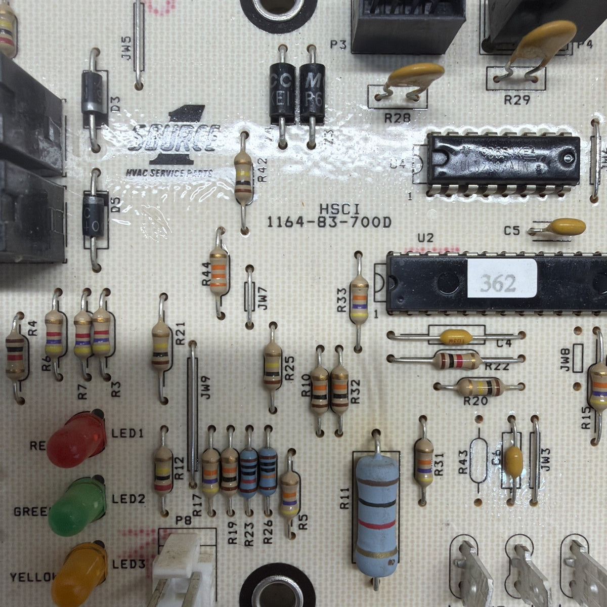 York Coleman 1164-700 Control Circuit Board Source 1 501264  1164-83-700D