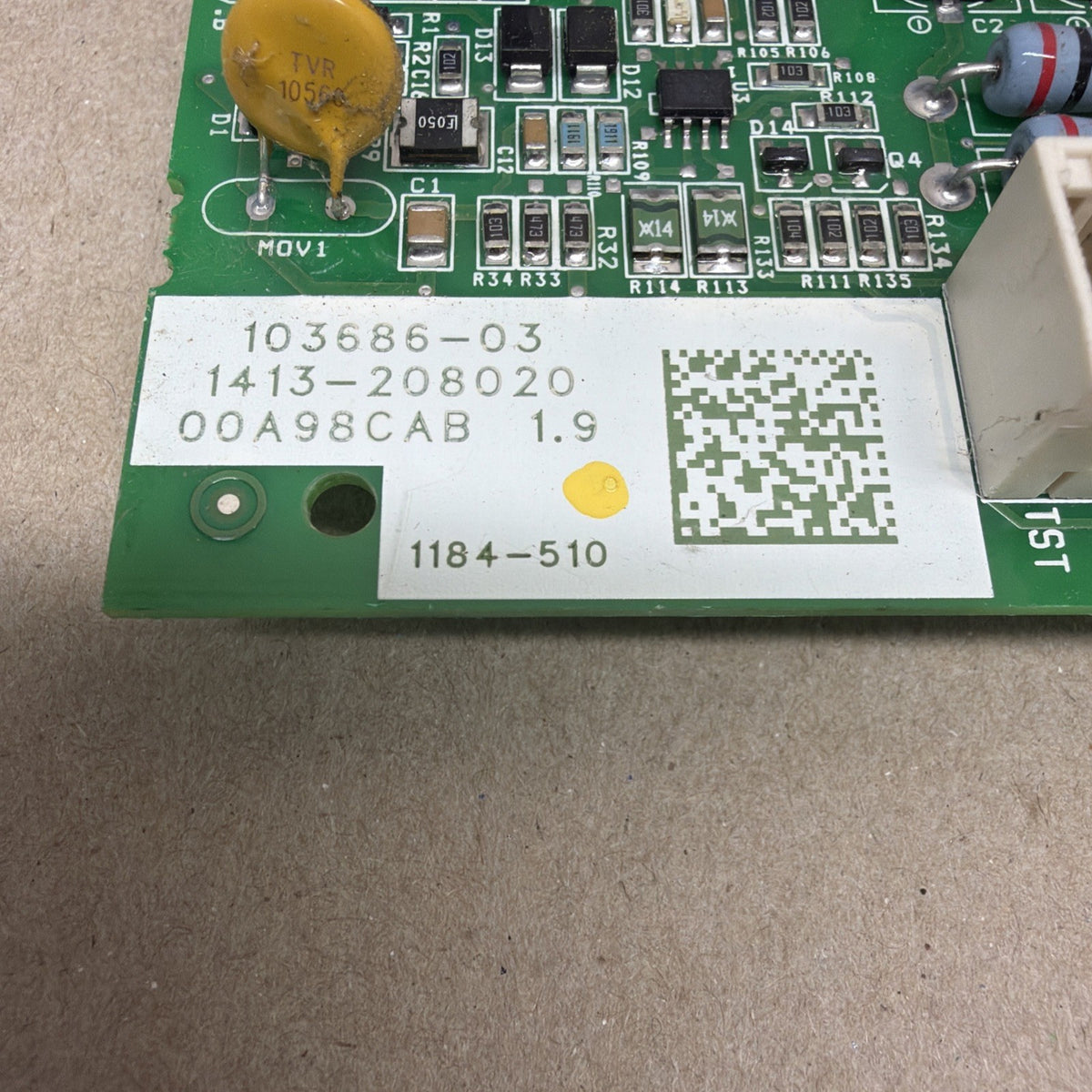 TESTED✅ LENNOX 103686-03 A/C Heat Pump Control Circuit Board 1184-510