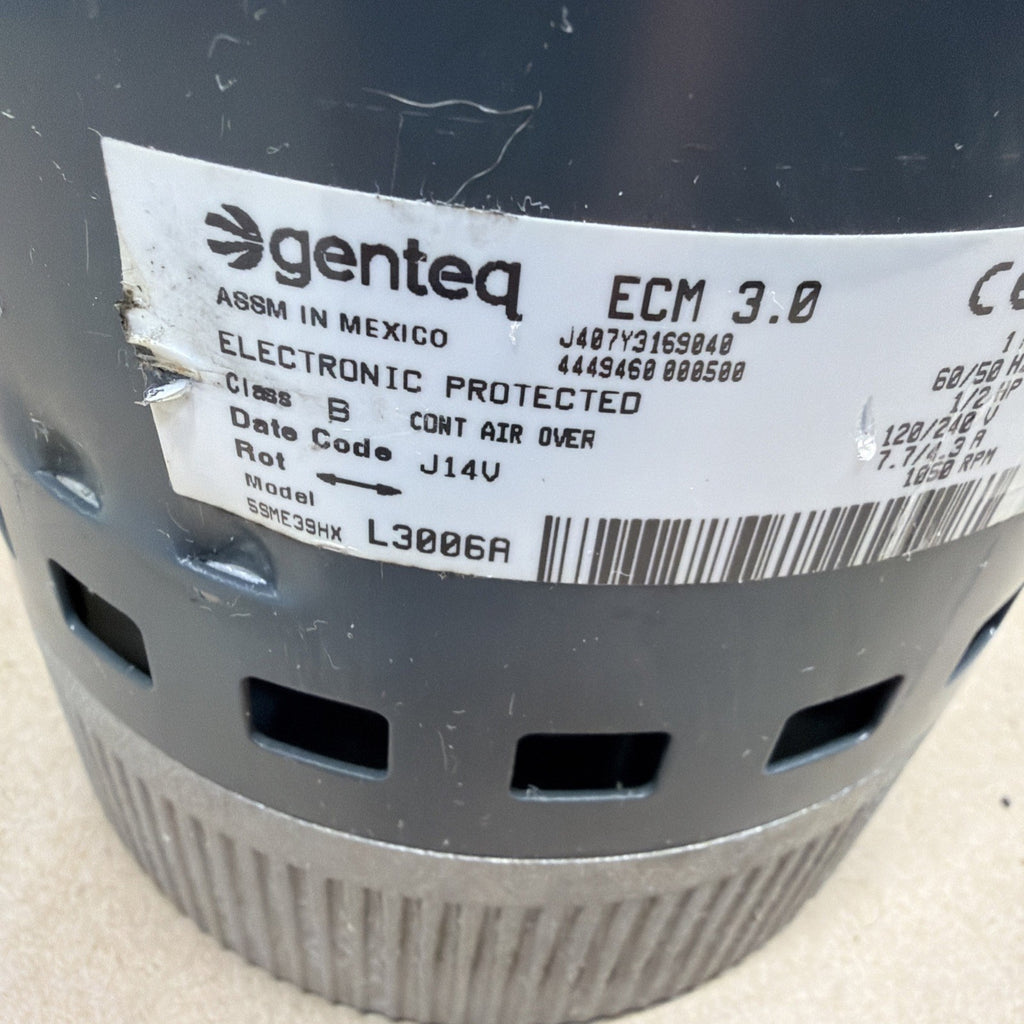 TESTED✅ 5SME39HXL3006A HD44RE122 ECM 3.0 GC08 Genteq Furnace blower motor