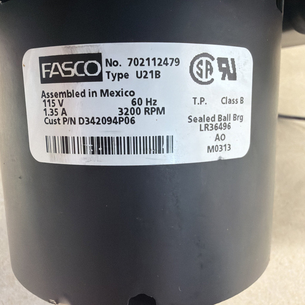TESTED✅ Fasco 702112479 Furnace Inducer Motor D342094P06 115V 3200 RPM