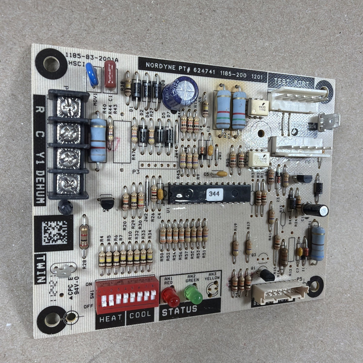 TESTED🔥🔥. Furnace Control Circuit Board 1185-83-2001A Nordyne 624741 (D16)