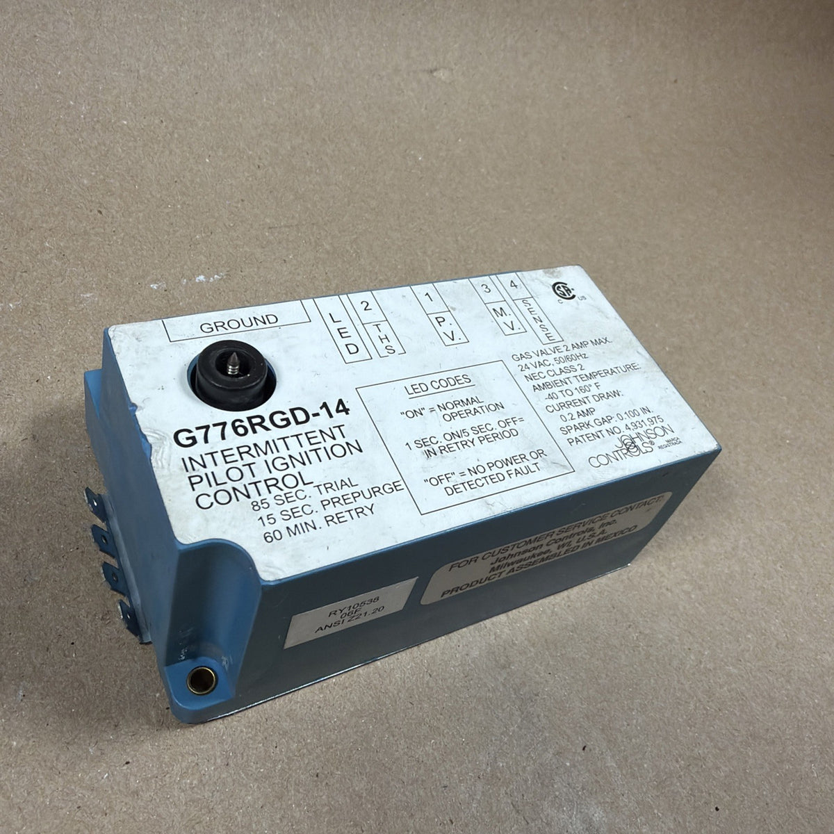 G776RGD-14 LENNOX ARMSTRONG DUCANE INTERMITTENT PILOT IGNITION CONTROL 