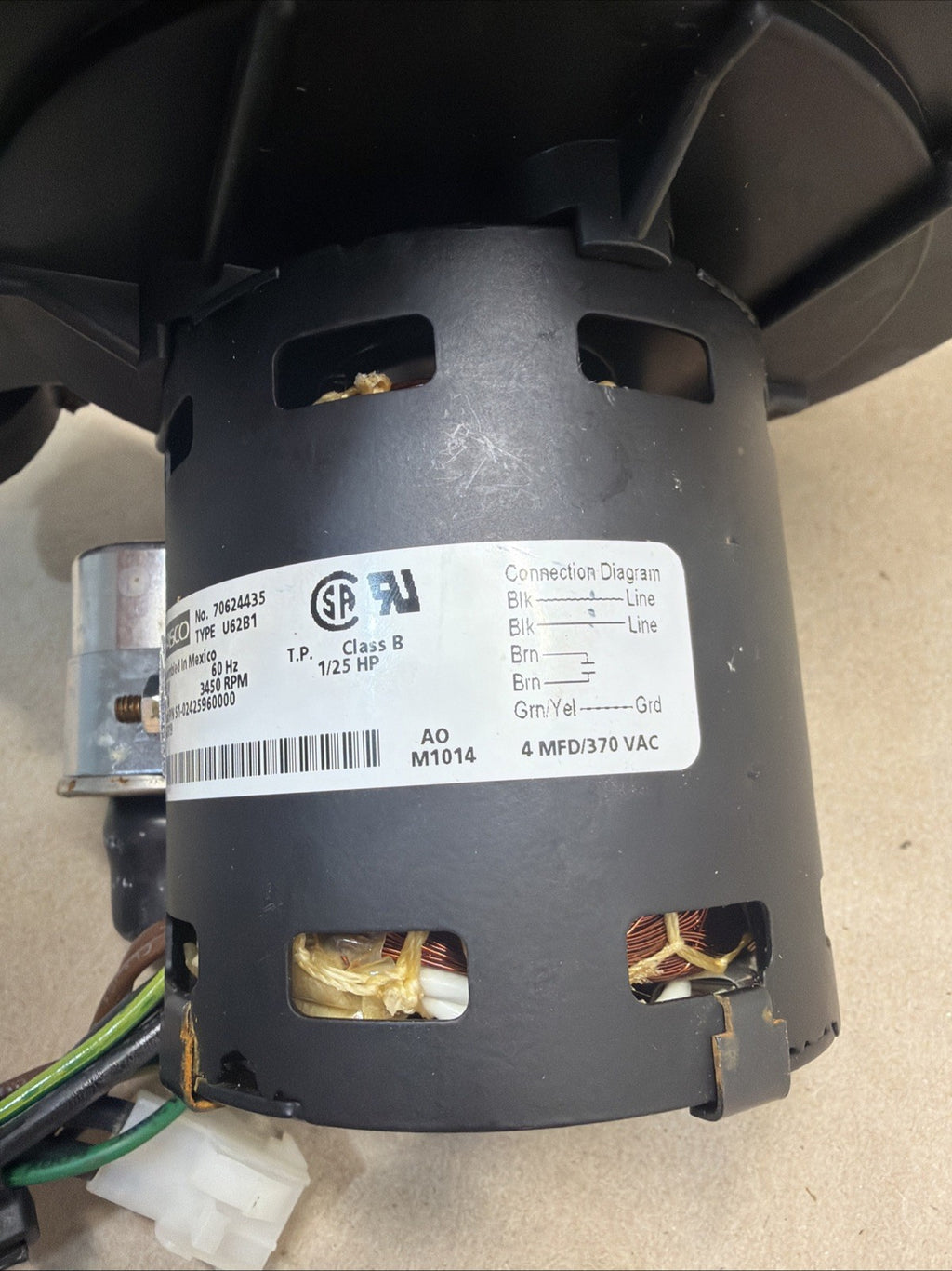 TESTED✅ Fasco 70624435 Furnace Inducer Motor - York # S1-02425960000