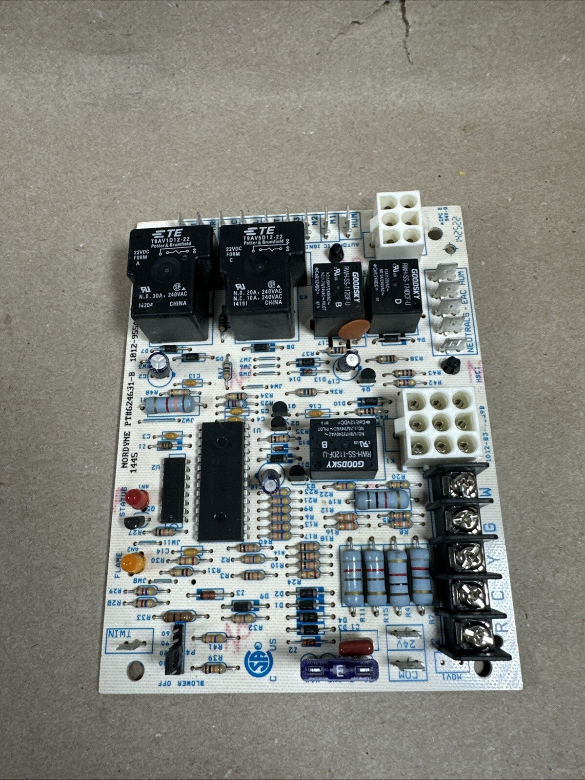 TESTED✅. 1012-83-9559B 624631-B 1012-955A control board  Nordyne Furnace