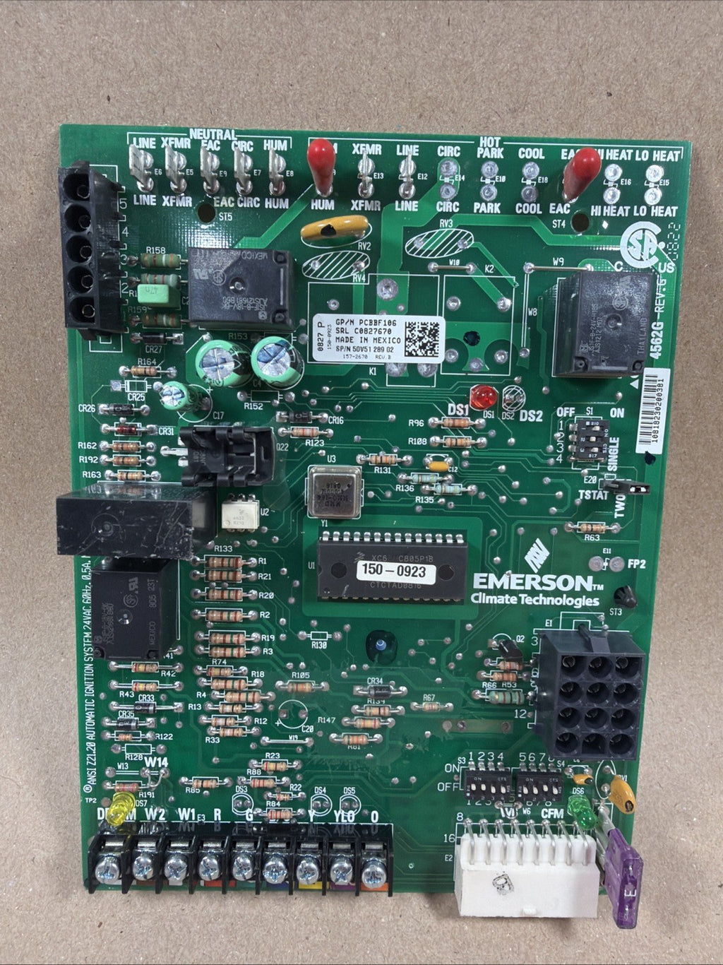 TESTED🔥 Goodman Janitrol Amana PCBBF106 Control Circuit Board 50V51-289-02