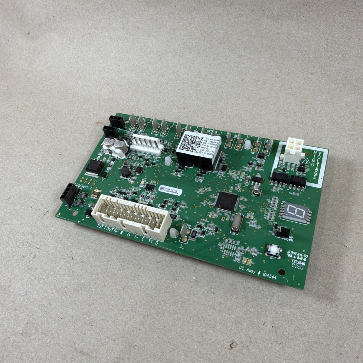 TESTED🔥 LENNOX 104344-02 HVAC PCB Display Control Circuit Board 3075781