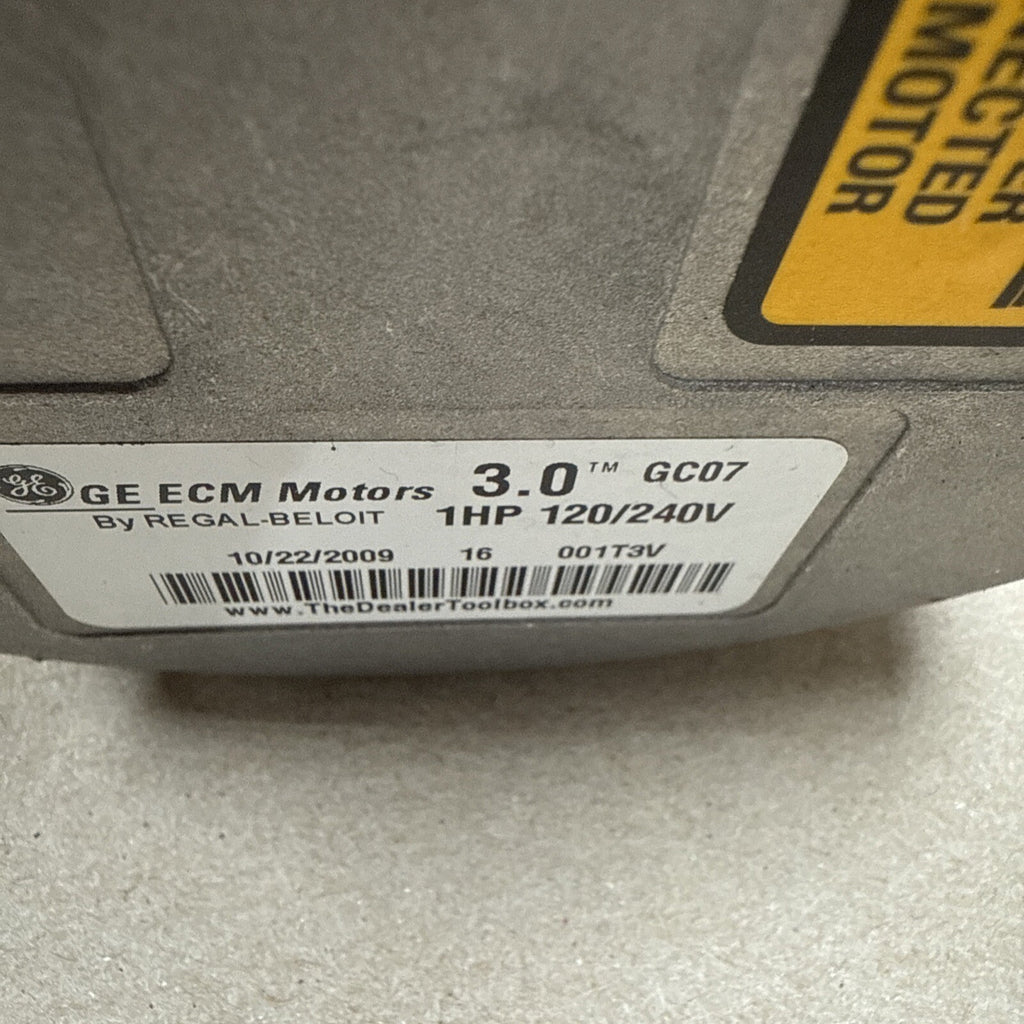 Genteq ECM 3.0 HD52RE122 Blower Motor 5SME39SXL3008A. GC07  3.0.  1HP. (MT1)
