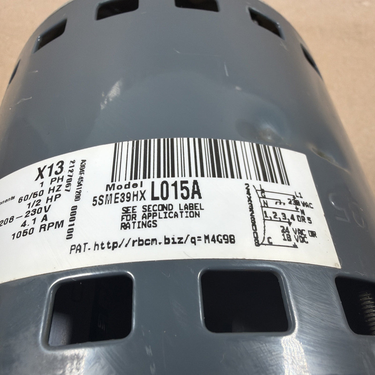 TESTED🔥 GE Genteq ECM X13 1/2 HP Blower Motor 5SME39HXL015A 430483 FM19