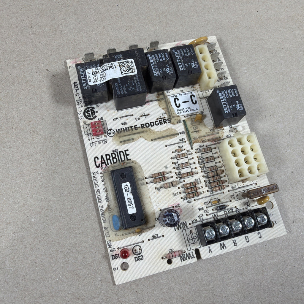 TESTED✅. Furnace Control Circuit Board 50A55-474-04 D341235P01 White-Rodgers