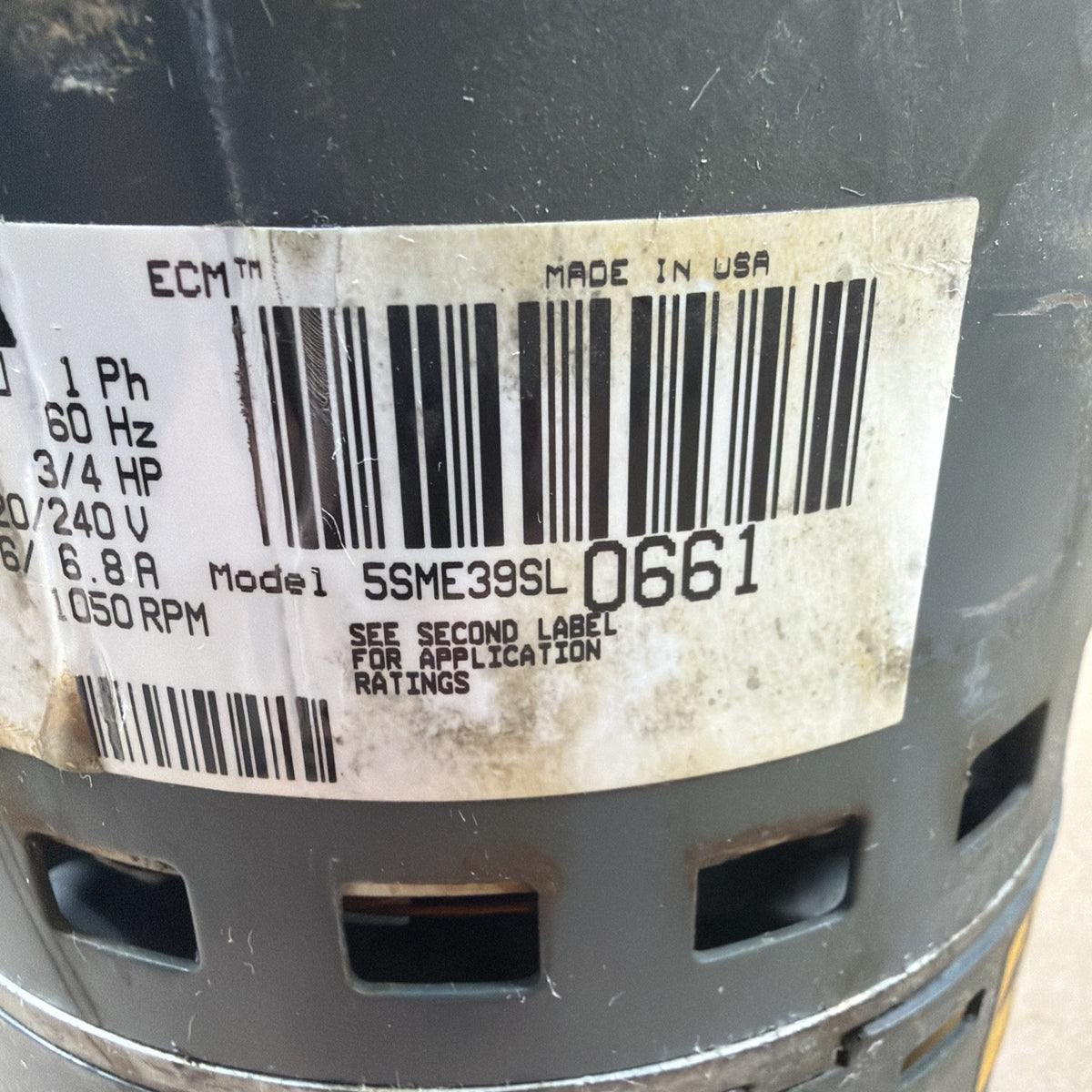 🔥 Trane 5SME39SL0661 3/4HP ECM 2.3 DG03 Genteq Furnace Blower Motor CCW