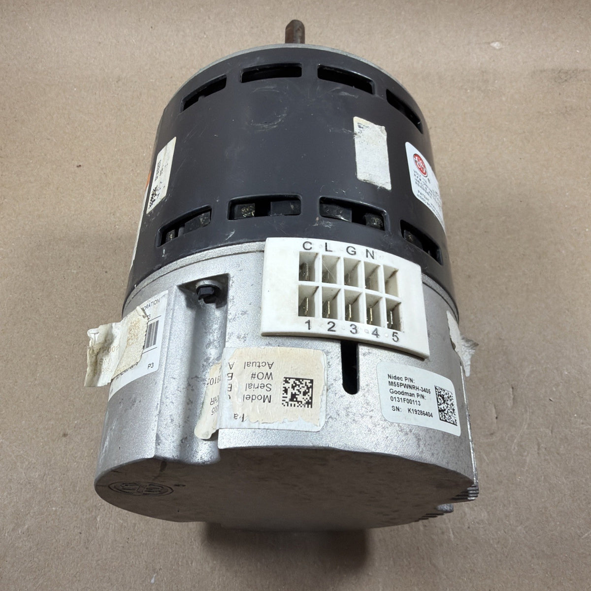 US Motors SELECTECH M55PWNRH-3405 ECM Blower Motor 3/4HP 115V 1200RPM 0131F00303