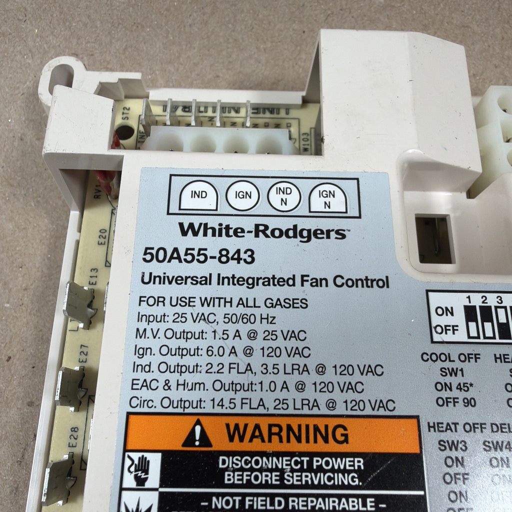 🔥 50A55-843 Integrated Furnace Control Board For White Rodgers Silicon Carbide