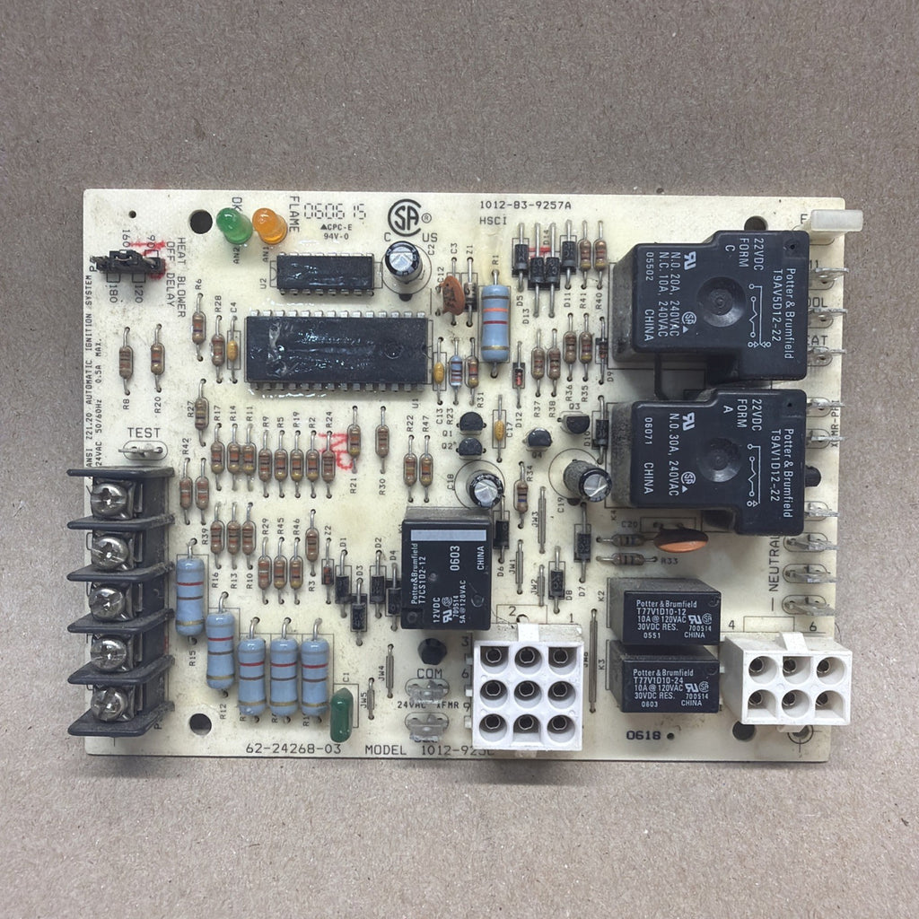 TESTED✅.  Rheem Ruud 1012-83-9257A 62-24268-03 1012-925C Fan Control Board