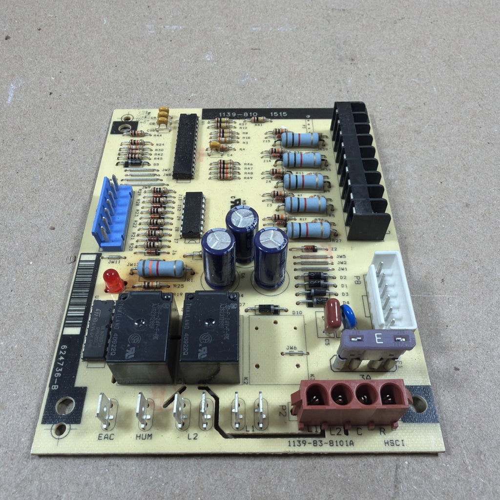 TESTED🔥 Nordyne 1139-810 Furnace Control Board 1139-83-8101A  624736-B
