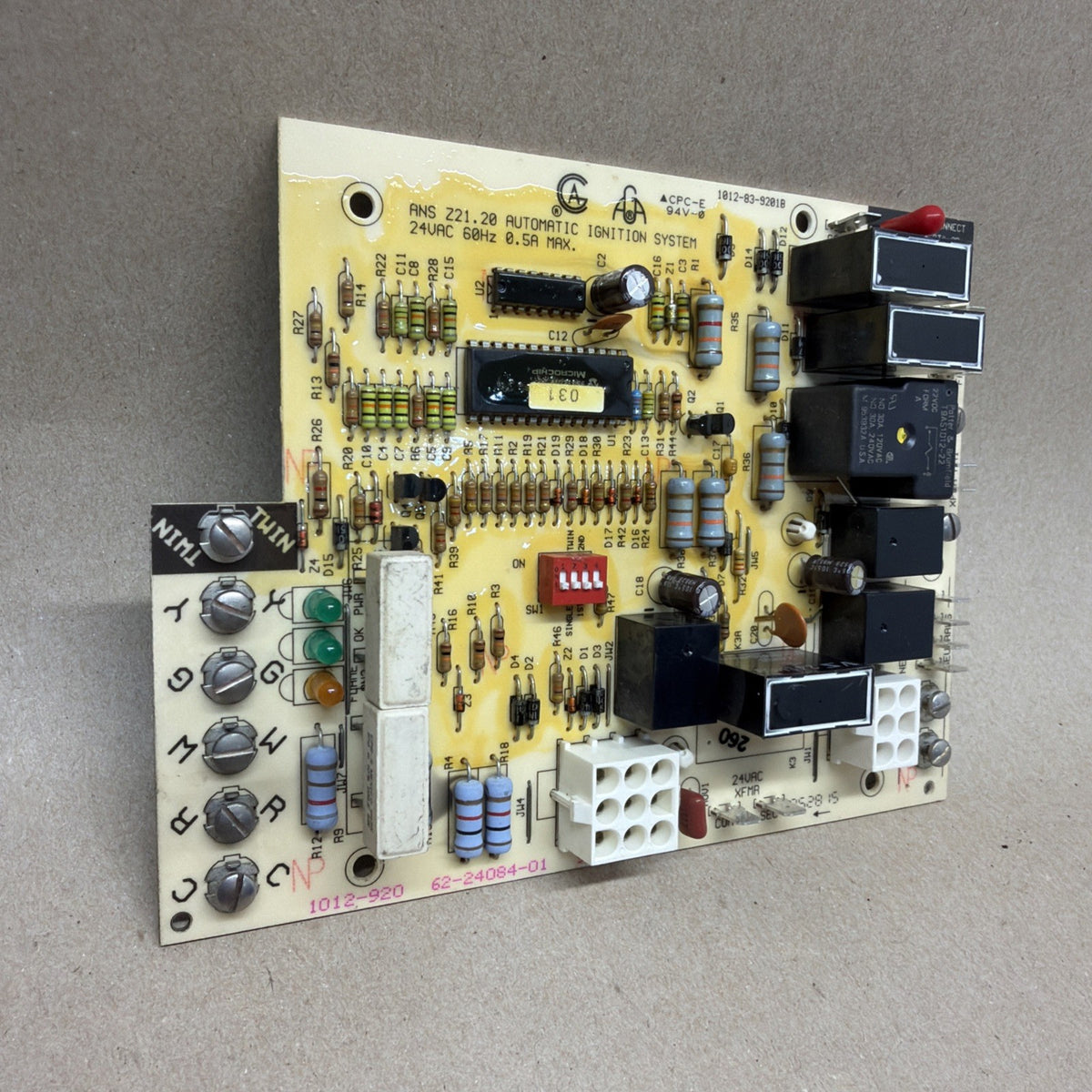 TESTED🔥 Rheem Furnace Control Board 1012-83-9201B 62-24084-01 1012-920