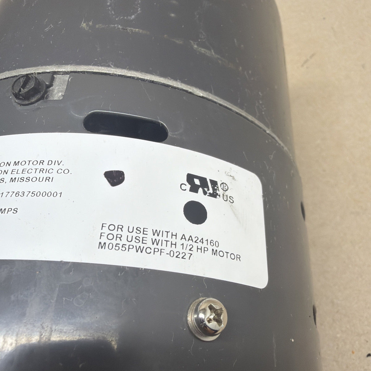 TESTED✅ Trane ULTRATECH 1/2 HP Blower Motor M055PWCPF-0227 AA24160  120/240V