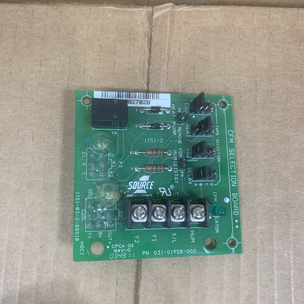 TESTED!!  SOURCE 1 Circuit Board 031-01958-000 CFM SELECTION BOARD