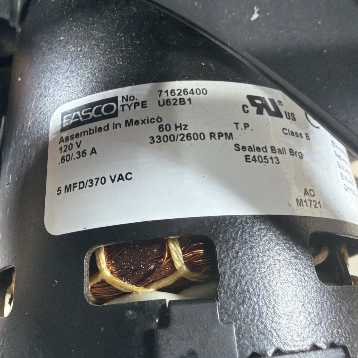 TESTED🔥 Fasco 71626400 Draft Inducer Blower Motor D345183P01 70626400C