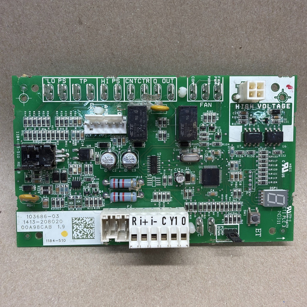 TESTED✅ LENNOX 103686-03 A/C Heat Pump Control Circuit Board 1184-510