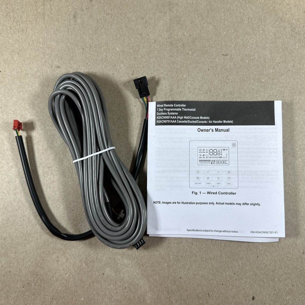 HVAC KSACN0601AAA Wired Remote Control 7 Day programmable Thermostat Carrier