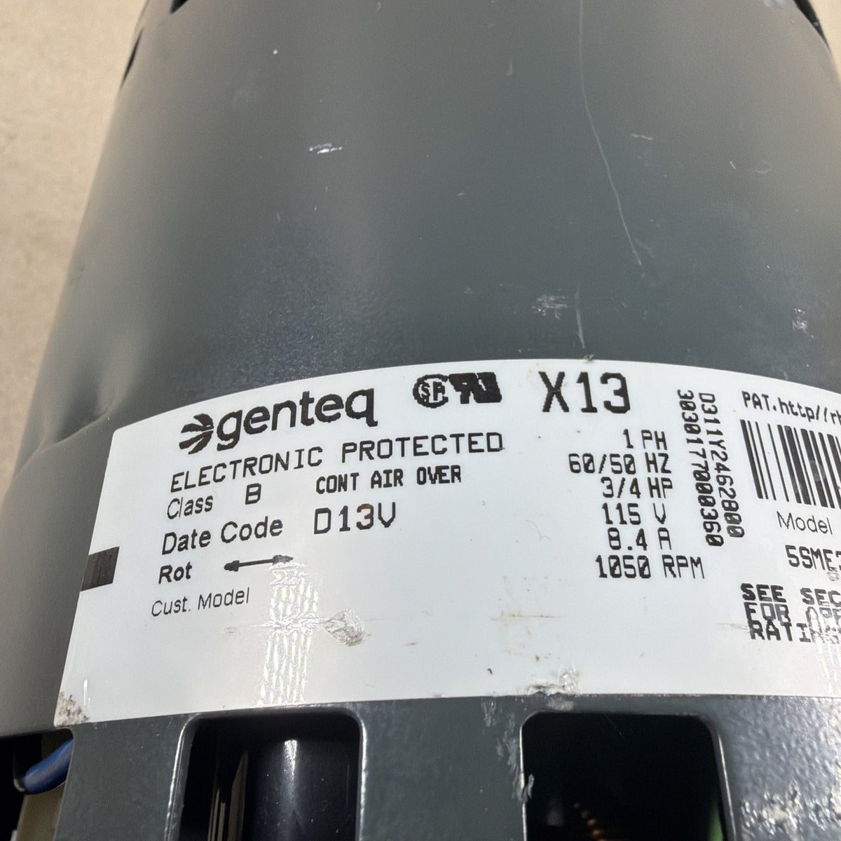 🔥🔥 Genteq 5SME39NXL064A ECM Blower Motor 3/4HP 115V X13 607363-06 81W37  FM14