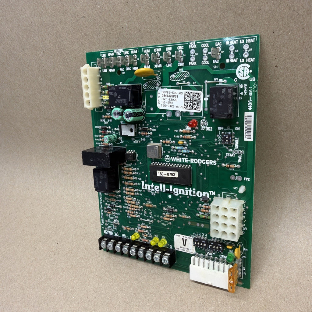 ✅  50V61-507-05 TRANE White Rodgers Furnace Control Board D341420P01