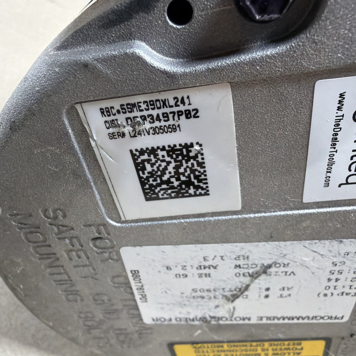 🔥 GENTEQ X13 ECM BLOWER MOTOR 5SME39DXL241 1/3HP MOT13905 FM20 X13. (J)