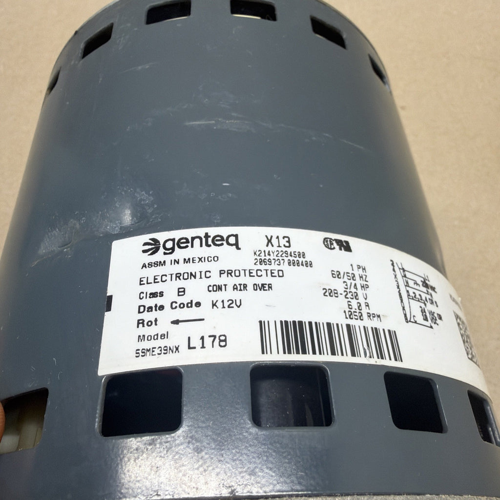 TESTED✅ Genteq Motor X13 3/4 HP  230V  5SME39NXL178 HD46AR250 FM18