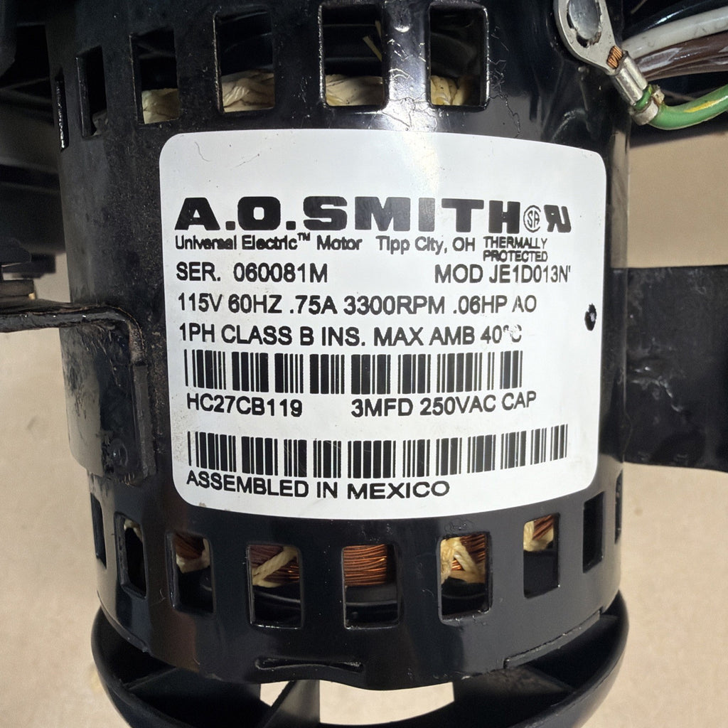 ✅ A.O. SMITH JE1D013N Carrier Bryant Draft Inducer Blower HC27CB119