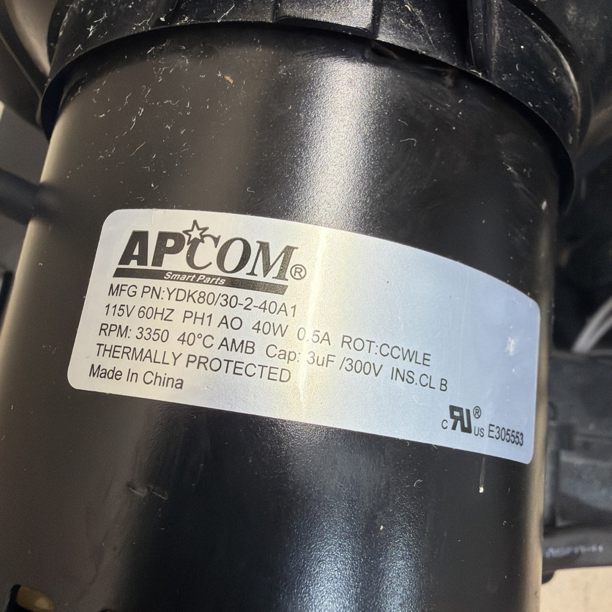 ✅ AO Smith ~ APCOM 100221586 / 142930001 Water Heater Blower Motor Assembly