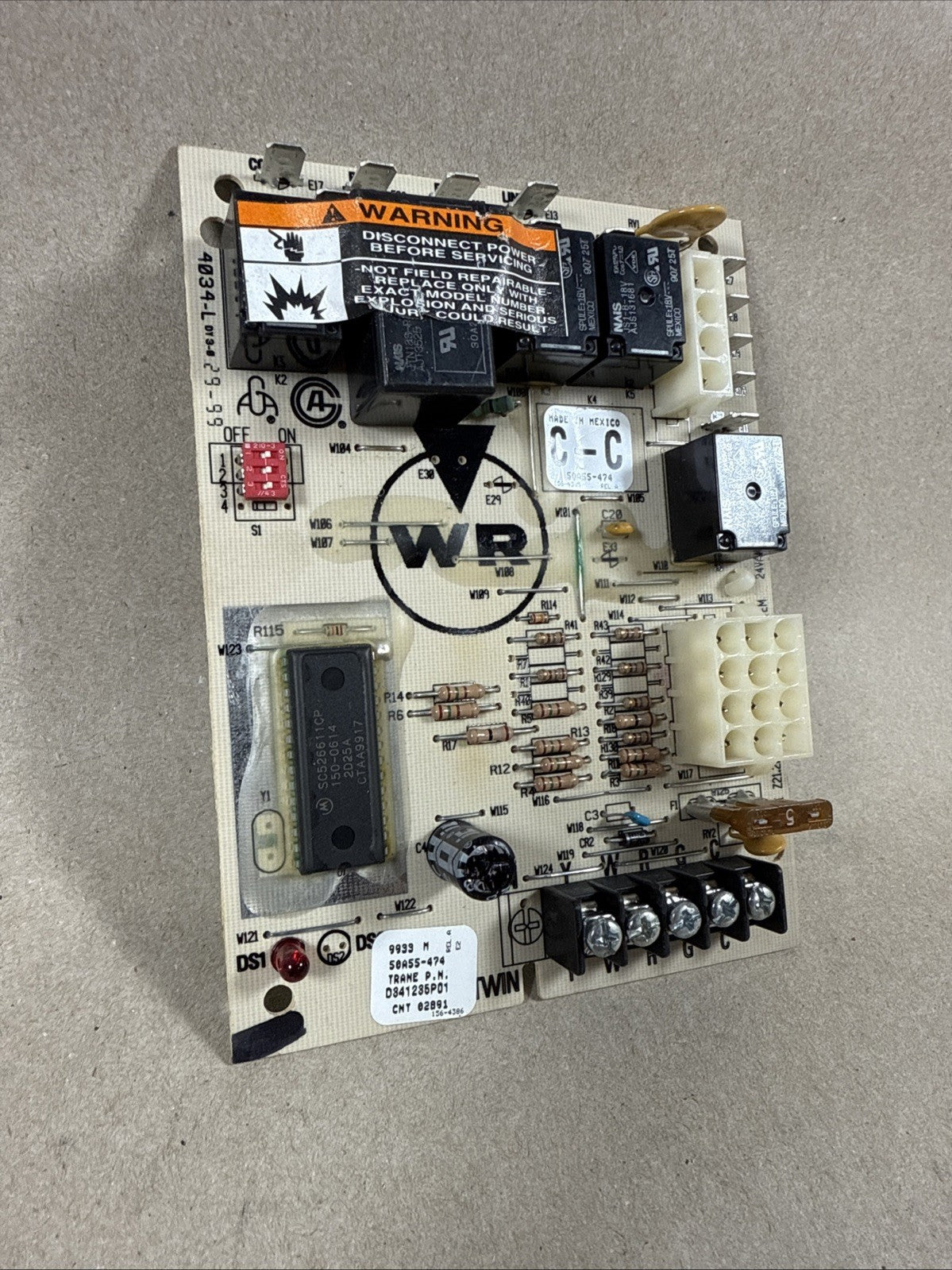 TESTED Furnace Control Circuit Board 50A55-474-04 D341235P01 White-Rodgers (H12)