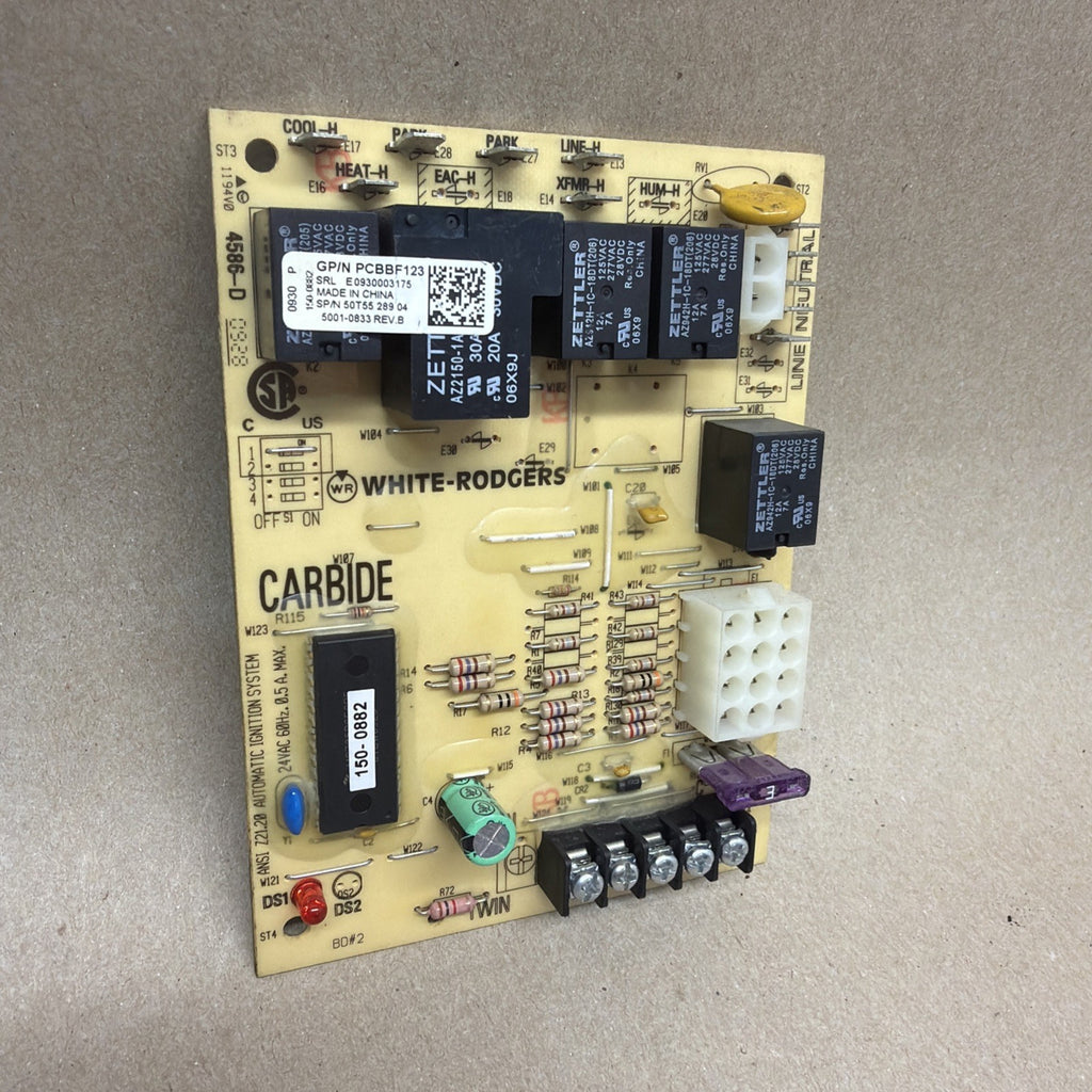 TESTED🔥 Furnace Control Board White Rodgers 50T55-289-04, PCBBF123