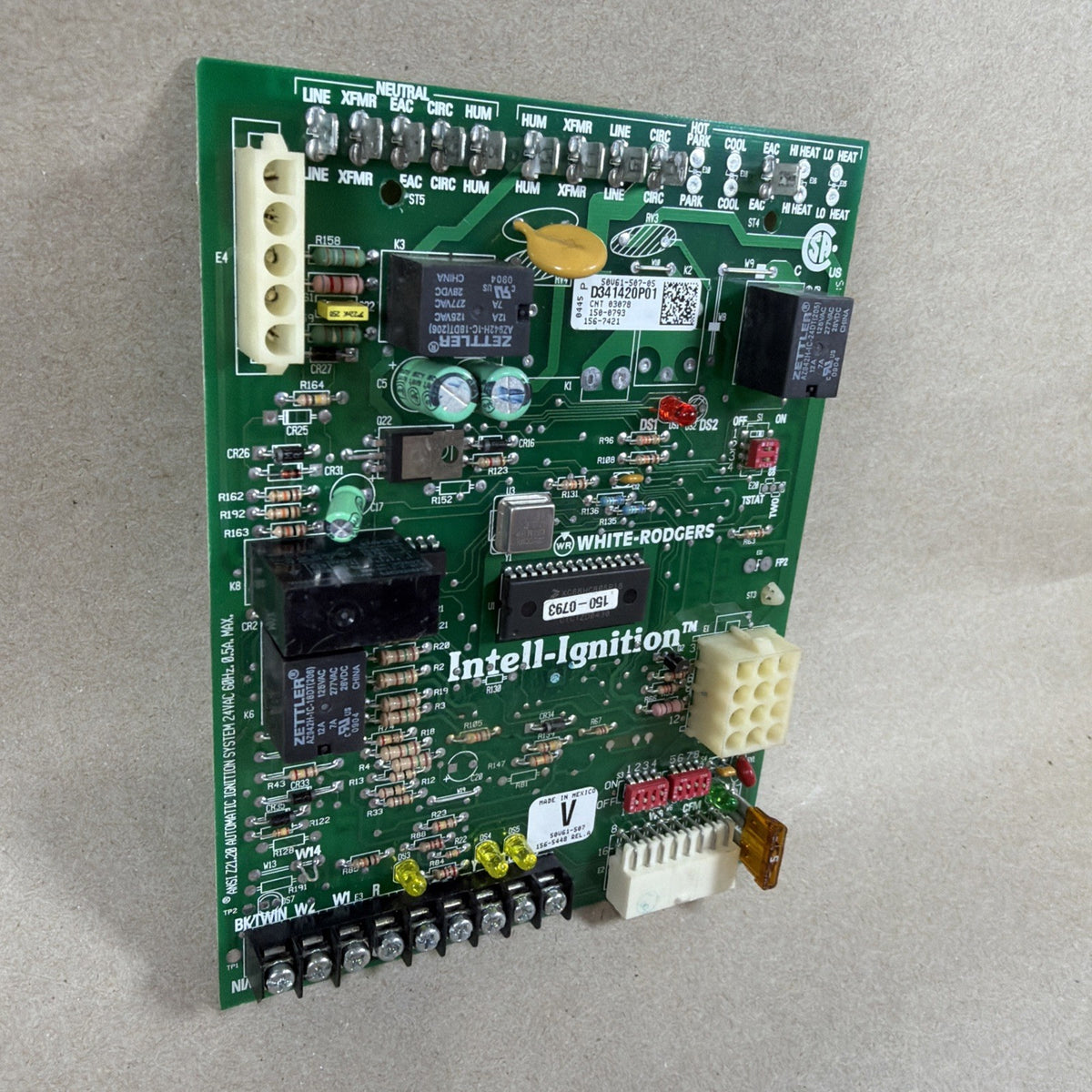 TESTED🔥 50V61-507-05 TRANE White Rodgers Furnace Control Board D341420P01