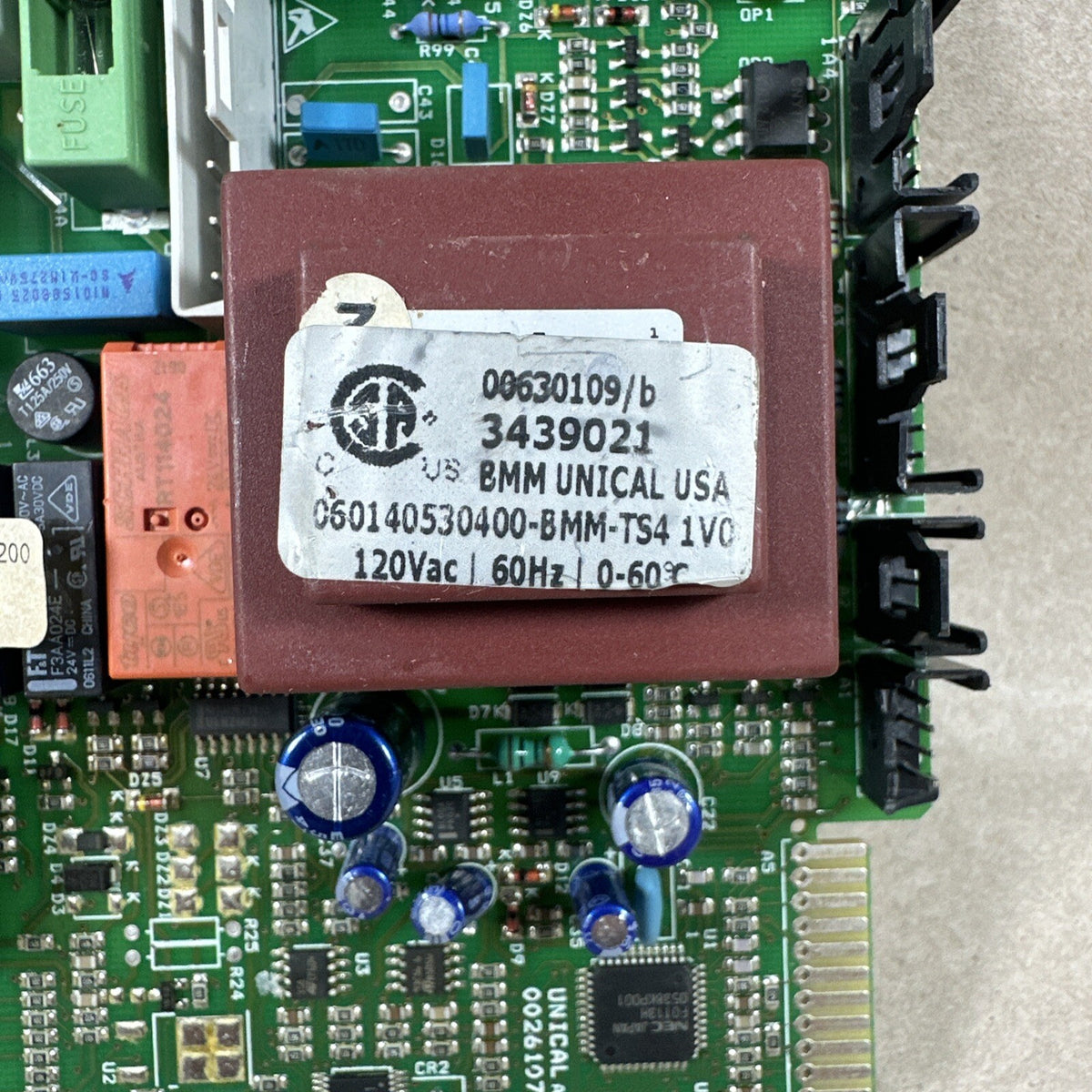 TESTED🔥 Unical AG Spa Control Circuit Board 3439021   00261079-04. 74019. (T70
