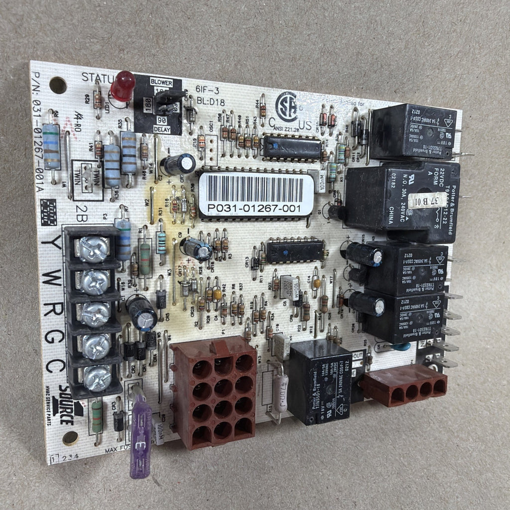 🔥 York Coleman P031-01267-001 Furnace Circuit Board SOURCE1 031-01267-001A (C64