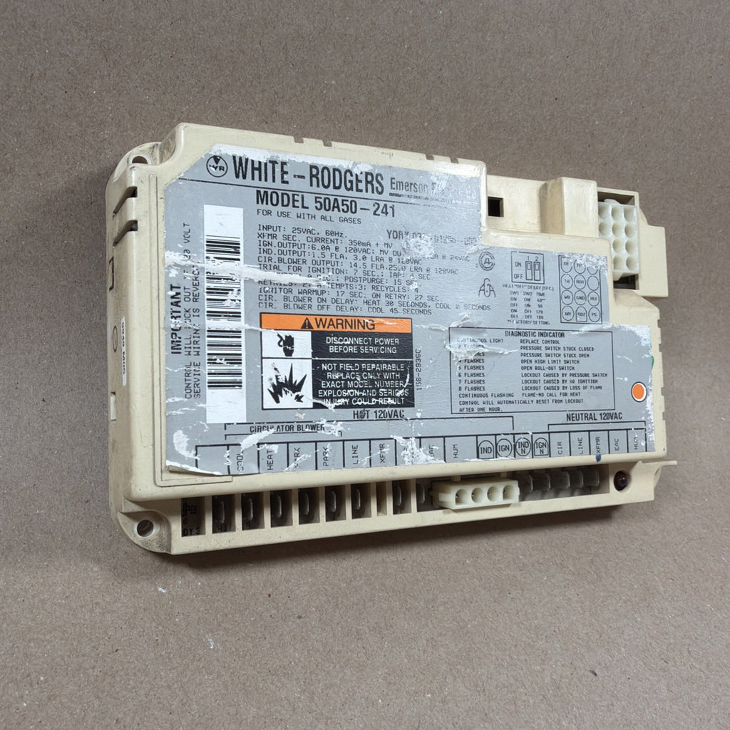 TESTED🔥 50A50-241 Furnace Control Board White Rogers  York 031-01266-000