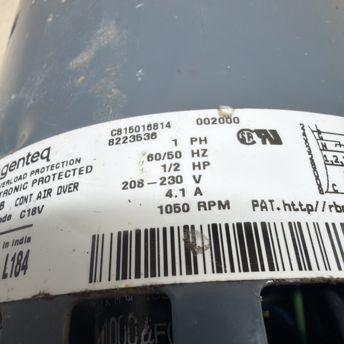 TESTED🔥 GE Genteq ECM 1/2 HP Blower Motor 5SME39HXL184 230V  FM19 HD44AR242