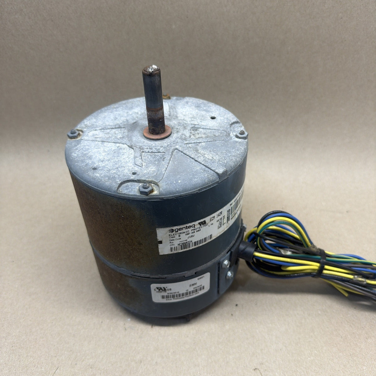TESTED✅ GENTEQ ECM 142R HC38GR224  GN01 230V Blower Motor  5SME39HLHE058