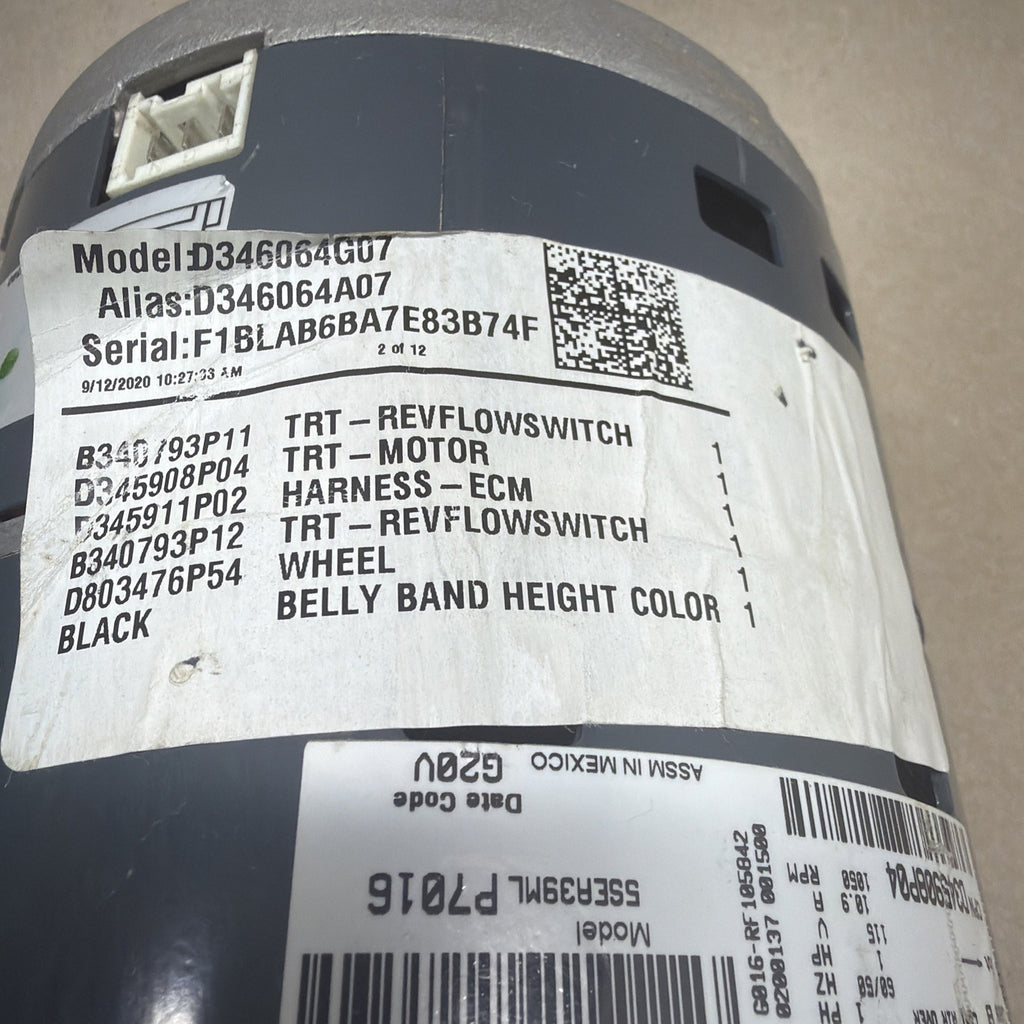 TESTED🔥 Genteq 5SEA39MLP7016 Furnace Blower Motor D345908P04. KJ01. 1HP.