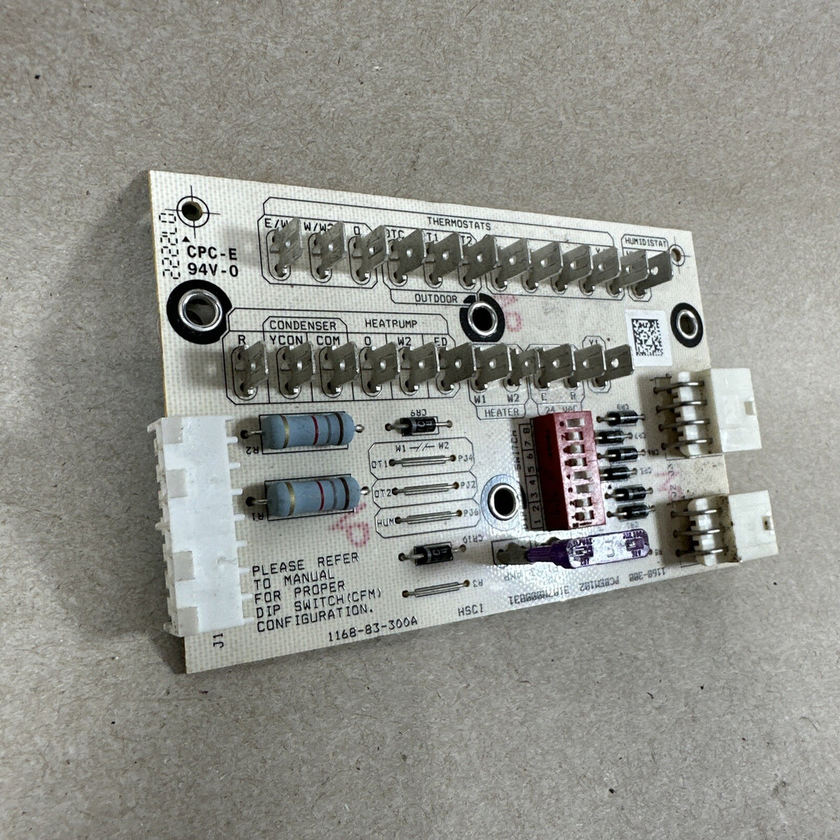 Amana PCBEM102 Air Handler Control 1168-83-300A.  1168-300. (I16)